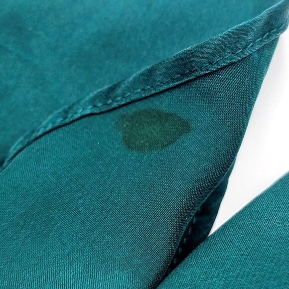 Vtg Victoria Secret Gold Tag 80s 90s Y2k Green Silk Slip Chemise Size S - Picture 11 of 13